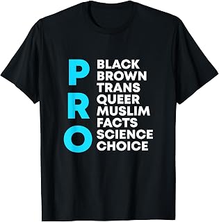Pro Choice Queer Trans Science Black Gay Pride Equality BLM T-Shirt