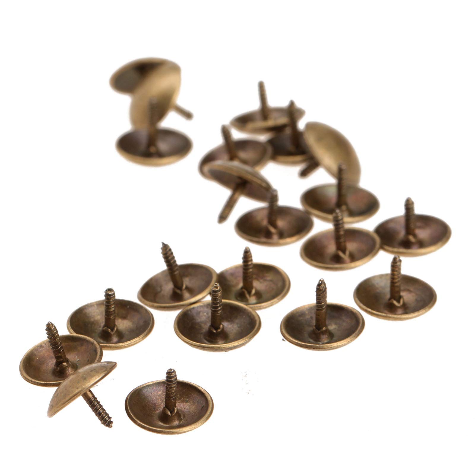 Clous, Punaises, punaises de rembourrage, pouce, décoratives meubles, 50 pièces en fer Bronze Antique bijoux à ongles boîte cadeau canapé