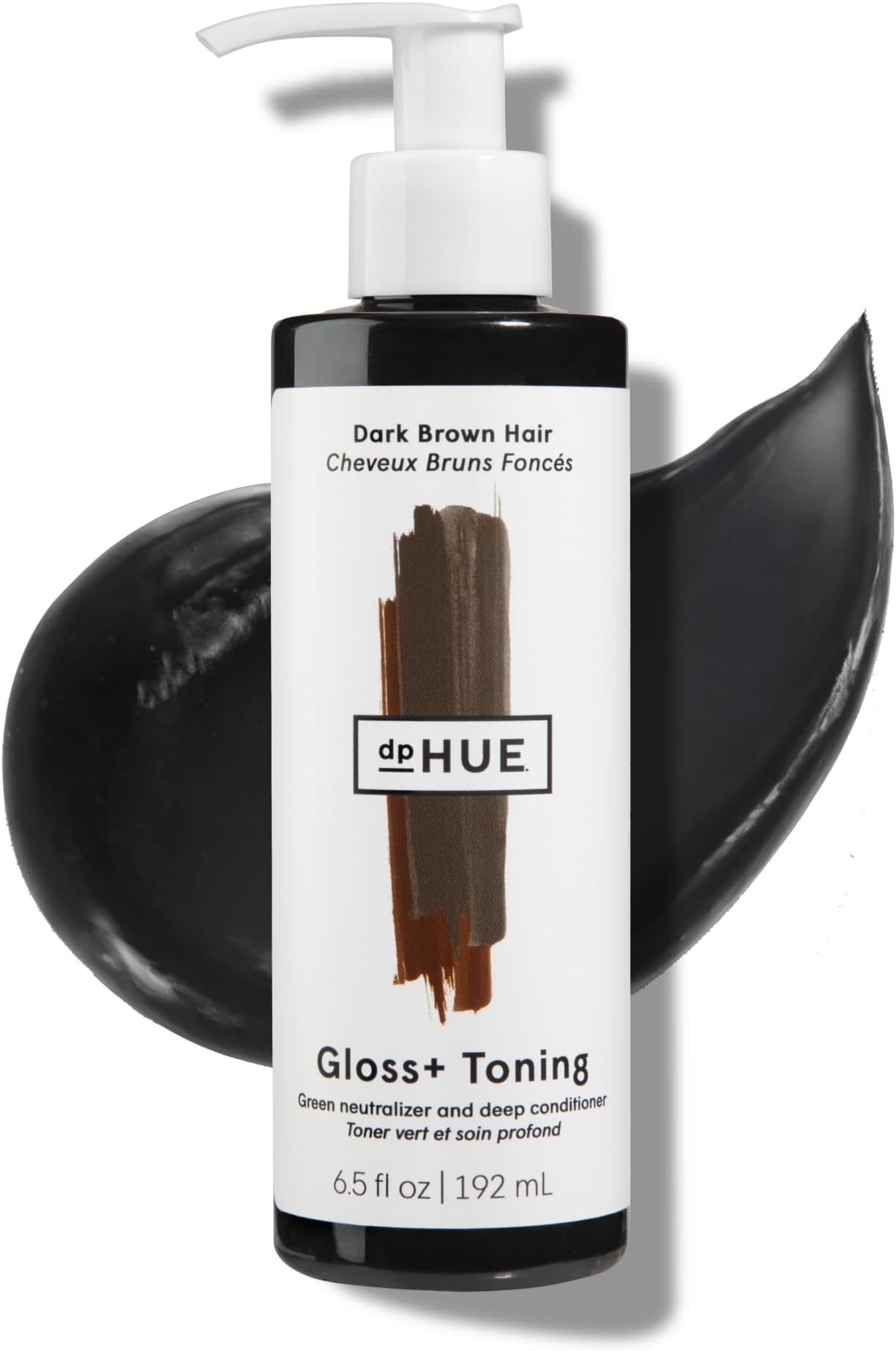 Gloss+ Toning, Green - Deep Condition & Neutralize Brass - For Dark Hair, Red Warmth, Dark Brown - Anti-Brass Treatment, Hair Conditioner - Vegan, Leaping Bunny - 6.5 oz
