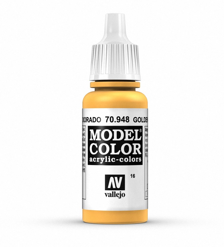 Vallejo Acrylic Paint, Golden Yellow