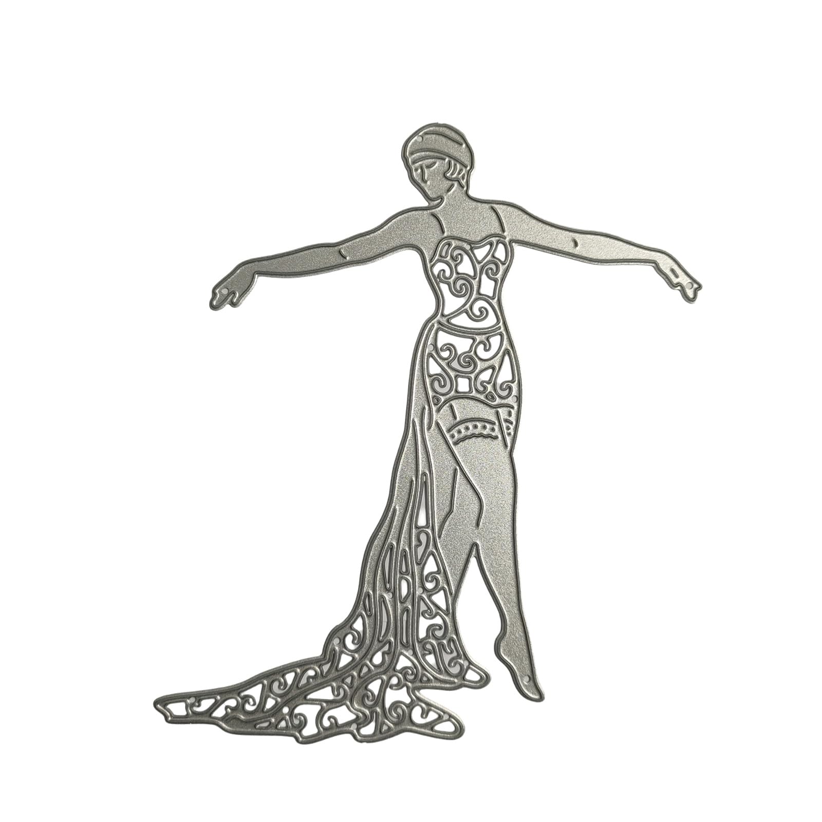NEWFT Metal Die Cuts Dancer Embossing Stencils Cutting Dies for Card Making Scrapbooking Paper Template Craft Embossing Templates Templates Metal for Card Making Stencils