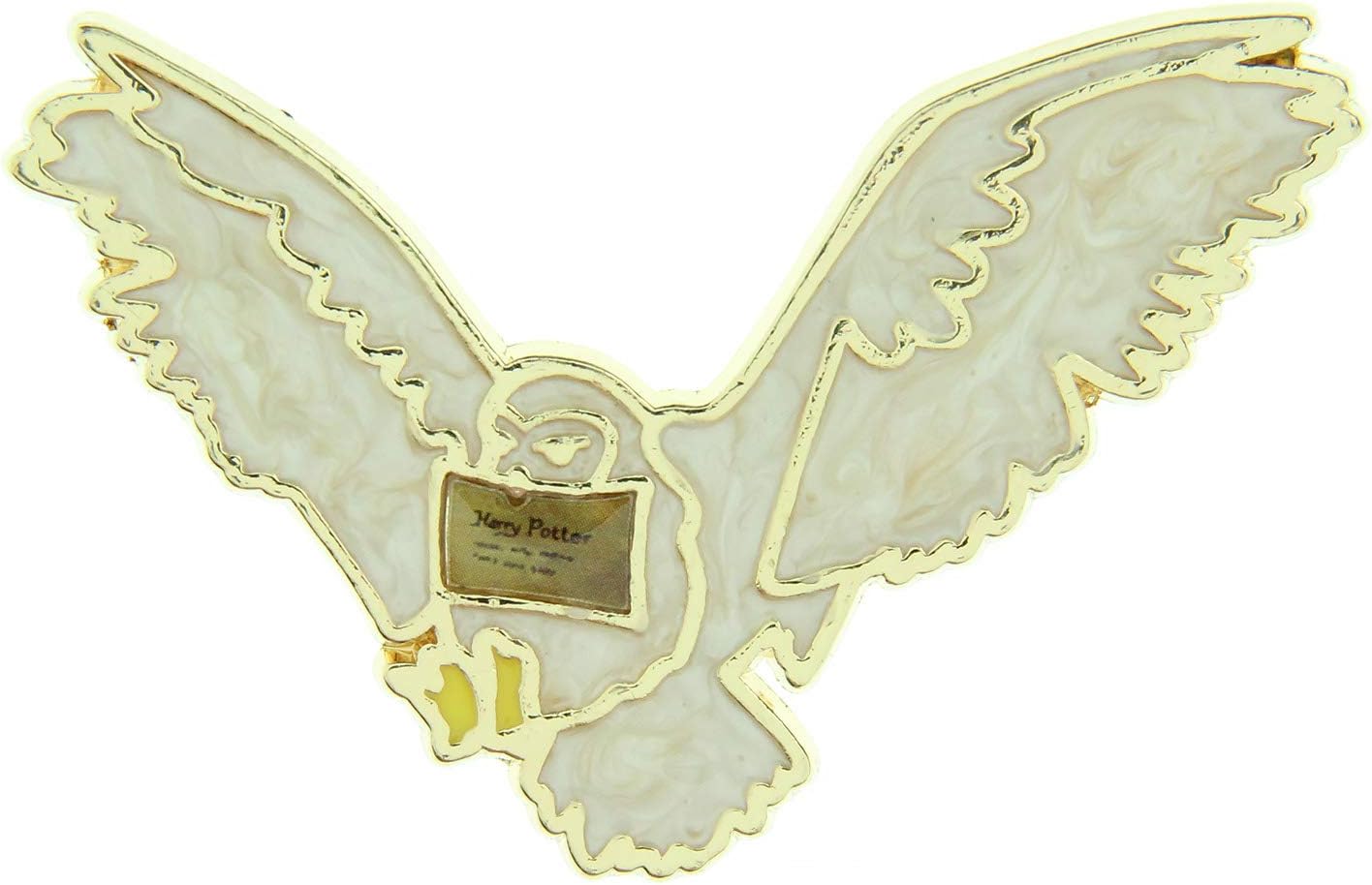 Harry Potter Hedwig Owl With Hogwarts Acceptance Letter Broche Brooch Enamel Pin
