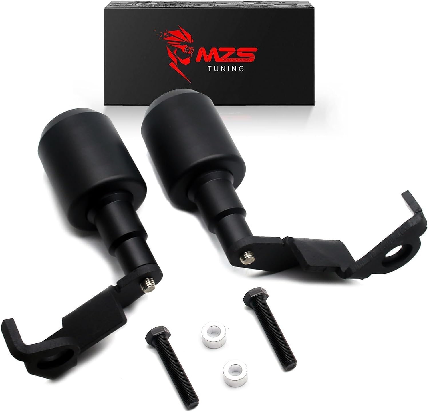 MZS Motorcycle Frame Sliders, Falling Crash Protector Guards No Cut Kits Black Compatible with CBR1000RR CBR 1000RR 2017 2018 2019 2020