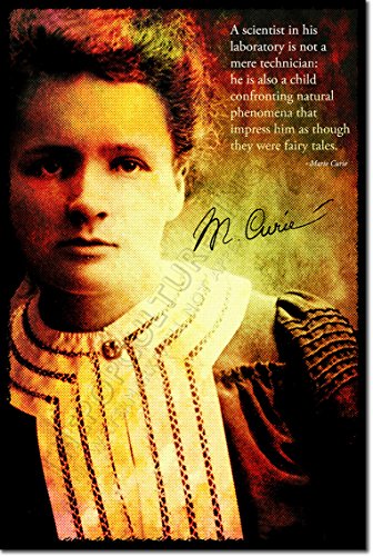The Pop Culture King Marie Curie fotografía en afiche o póster. Lámina artística y Original para Regalo 30x20 cm
