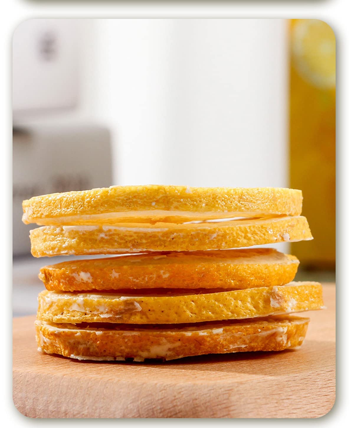 cn herb Dried Lemon Slices Freeze-dried Lemon Honey Tea Fruit Tea Freeze Dried 60g - Image 3