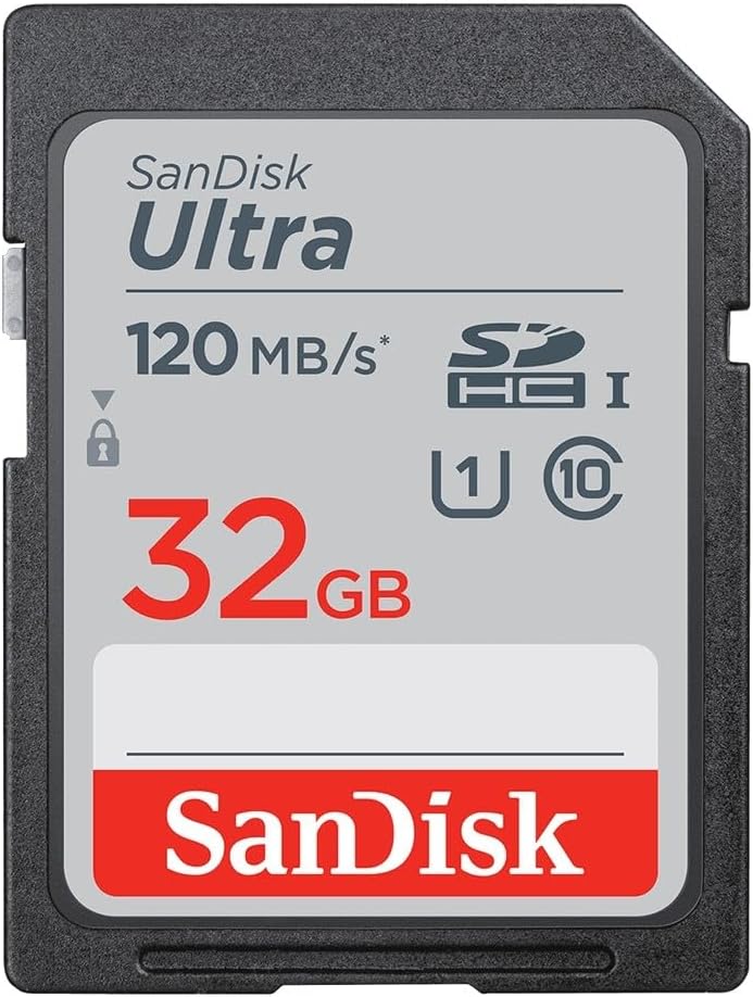 SanDisk 32GB 3-Pack Ultra SDHC UHS-I Memory Card (3x32GB) - SDSDUN4-032G-GN6IM [Older Version]