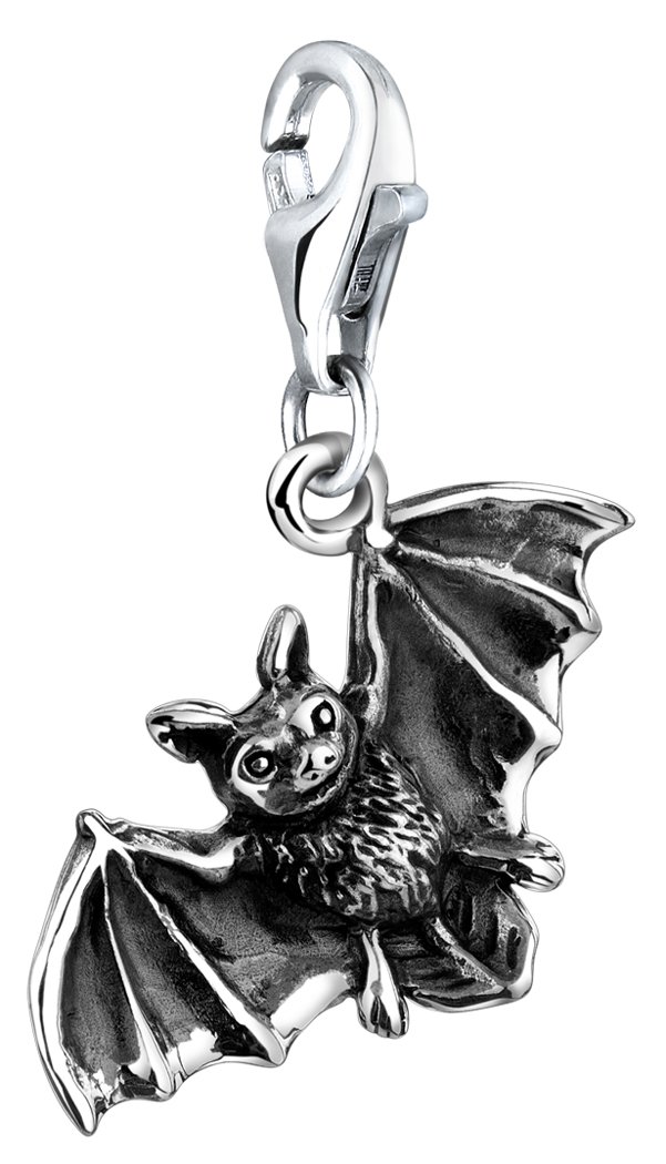 Nenalina plata charm colgante murciélago para collares y pulseras para mujer 713201-000