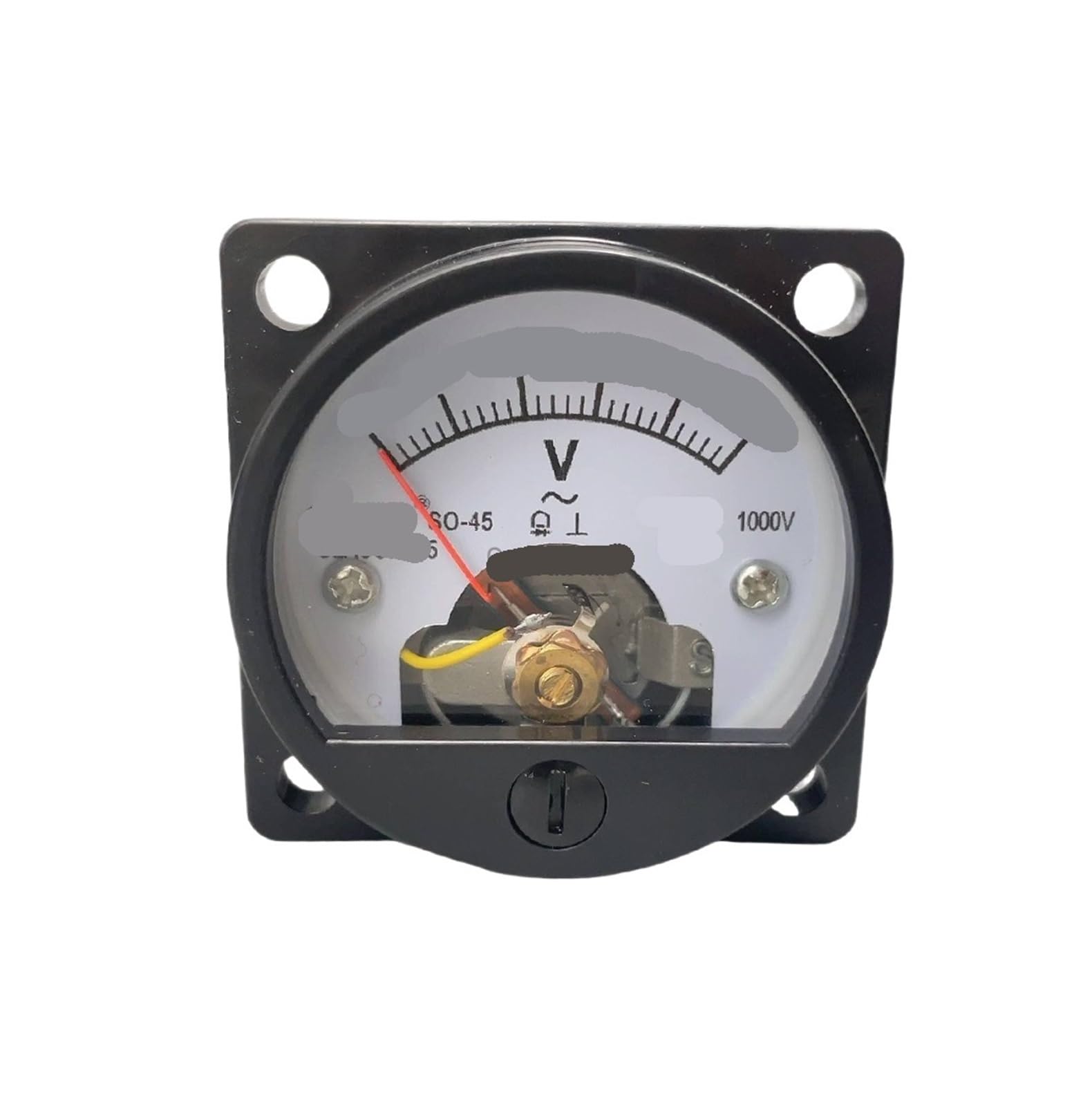 Voltmètre analogique noir SO-45 lecture directe AC 20V