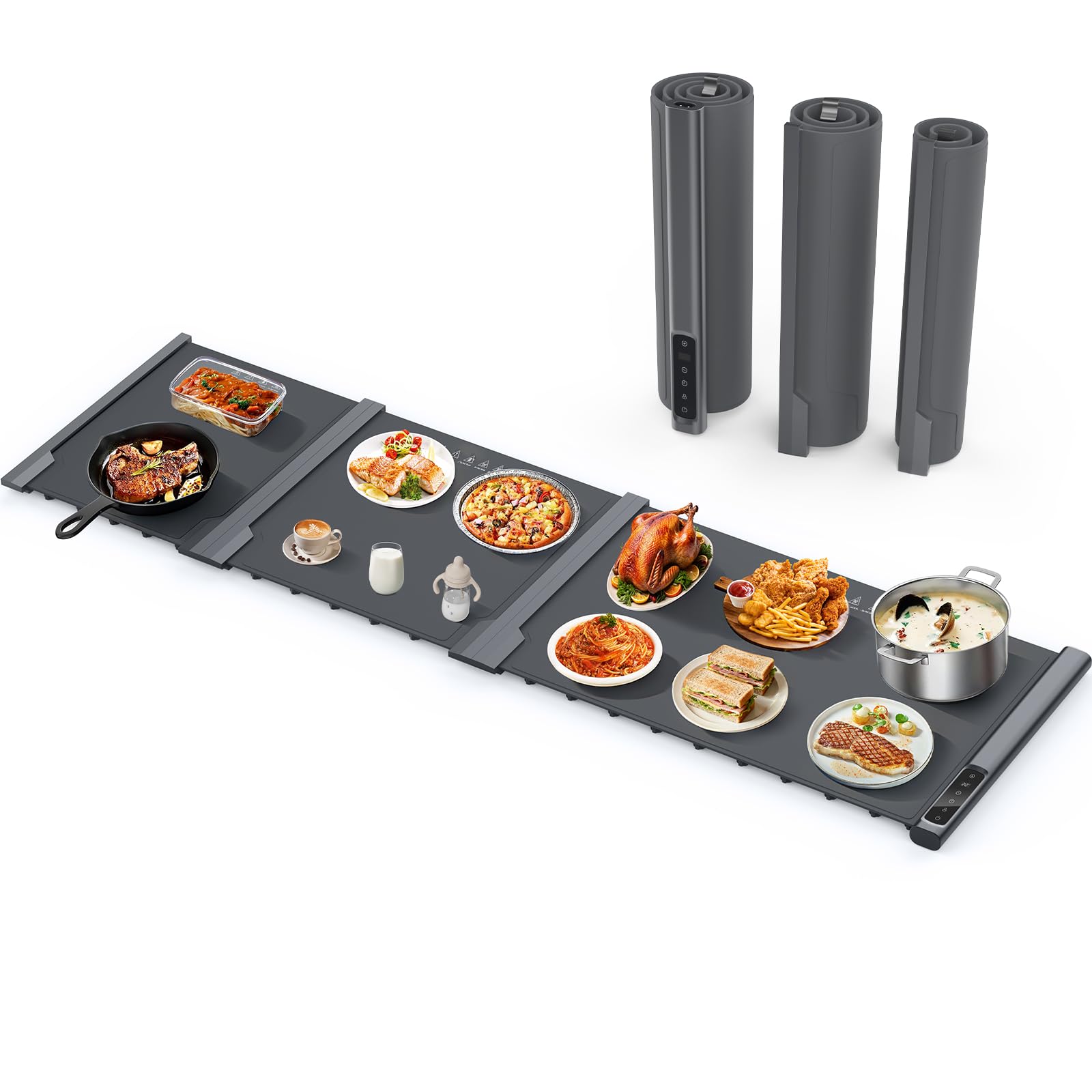 Photo 1 of Newise Expandable Warming Mat - 54" x 16" Electric Food Warmer