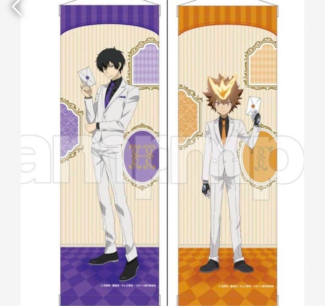 家庭教師ヒットマンREBORN DMMスクラッチ ホワイトスーツ 缶バッジ