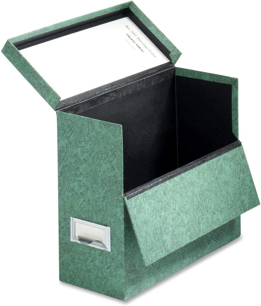 Globe-Weis/Pendaflex Fiberboard Transfer Case, Letter Size, Drop Front, Green (591 GRE)