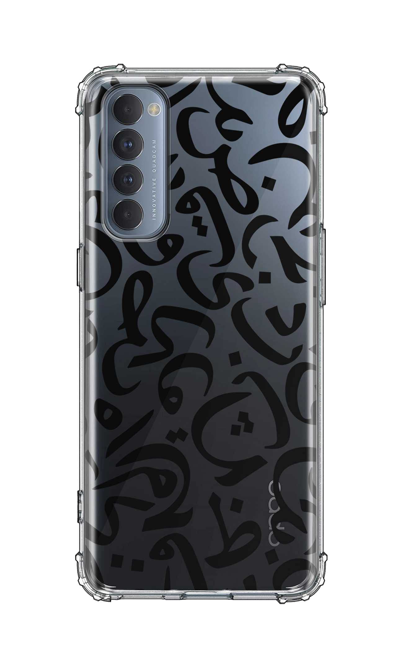 Stylizedd Classic Clear Case Compatible With Oppo Reno4 Pro 4G Soft Anti Drop Airbag TPU Gel Thin Transparent Flexible Shockproof Cover [ Designed for Oppo Reno4 Pro 4G ] - Arabian Pearls