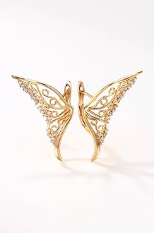 18k Rose Gold Plated Latest Fancy Stylish Copper Zircon Bali Earrings for Women and Girls