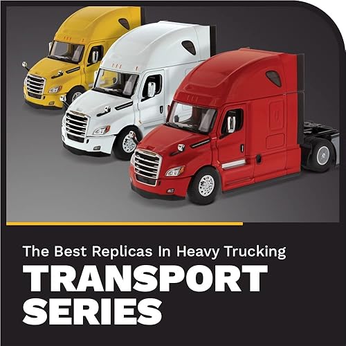 Miniatura 7 de Freightliner Nuevo Cascadia Sleeper Cab Truck Tractor Amarillo 1/50 Diecast Masters