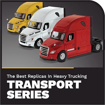 1:50 Scale Freightliner Cascadia SBFA Tandem with 72 Sleeper - Yellow - Transport Series | 1:50 Scale Diecast Collectible Model 71031
