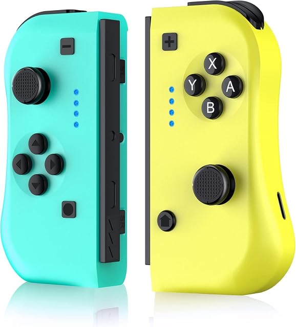 EtparkKK Controller for Nintendo Switch, Joy Pad for Nintendo Switch/Switch Lite, Replacement Joystick with Turbo/Vibration/Motion Functions, Ergonomic L/R Switch Controller Joypad