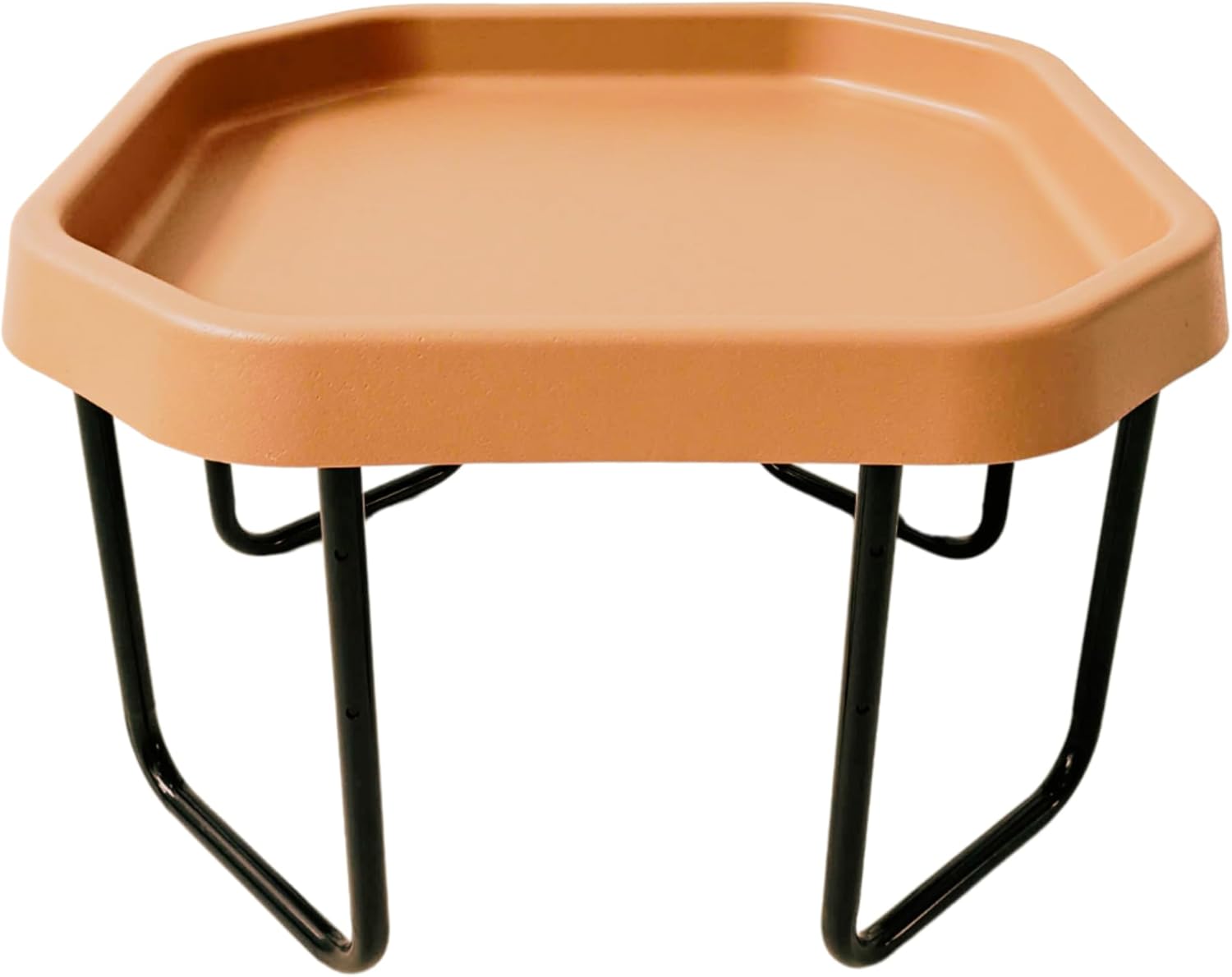 Brown TUFF Table Set, Small 27.5" Textured Sensory Play Tray with Stand, Sand Therapy Tray, Beige Kids Rooms, Montessori Activity Table