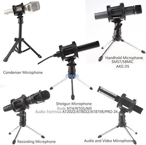 Miniatura 3 de Micrófono Clip Mount Soporte para micrófonos Tamaño pequeño Shock Mount con adaptador y 8pc Junta Tórica