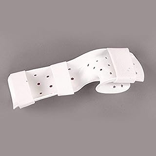 Rolyan Perforated Functional Position Hand Splint with Strapping, Right, Large, Maximum Ventilation, Preformed, 1/8