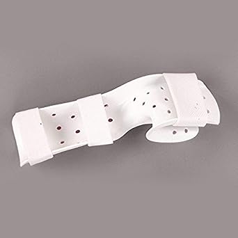 Rolyan Perforated Functional Position Hand Splint with Strapping, Right, Medium, Maximum Ventilation, Preformed, 1/8" Polyform Splinting Material, Low-Temperature Thermoplastic, Hand & Wrist Support