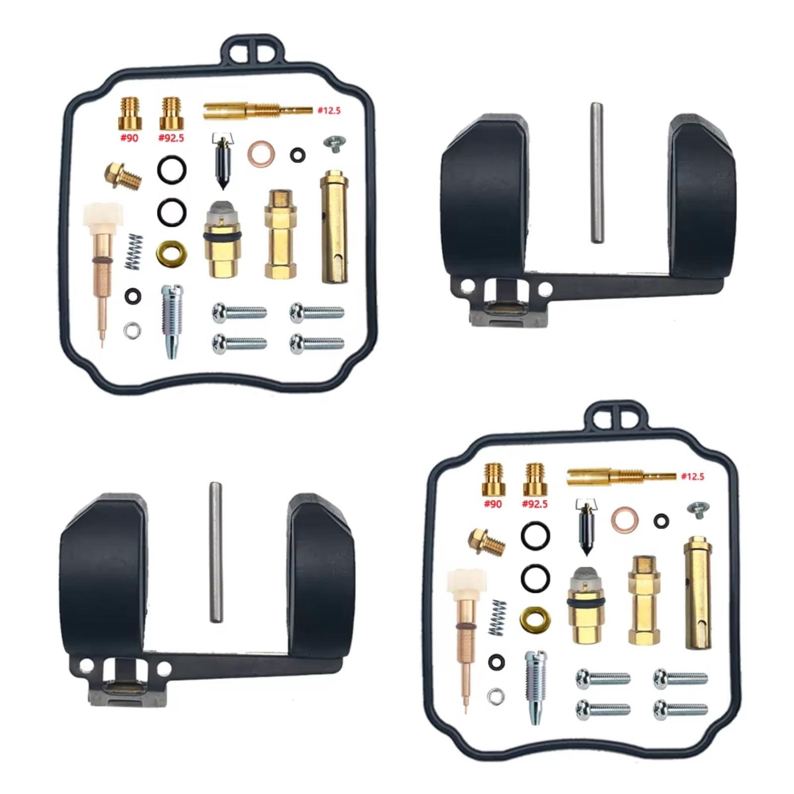 Kit De Réparation Carburateur Moto Compatible avec Dragstar 400 XVS400 1996 – 2008 4TR/5KP Pièces Valve pour Coupe d'air À Flotteur À Diaphragme