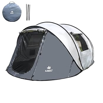 コンパクト設営で簡単♪ワンタッチテント2人用 ポップアップ 耐水圧 超軽量 Amazon.co.jp: IDOOGEN ワンタッチ テント2人用 ポップアップ