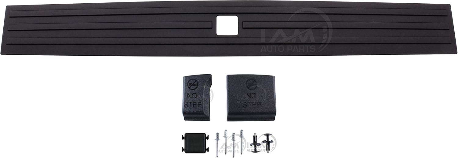 Ford F150 Tailgate Step Pad Tailgate Step Button Pad Trim For 2015-2020 Ford F-150 - Black Textured, W/ Button KARPAL F150 Replacement - Foto 4