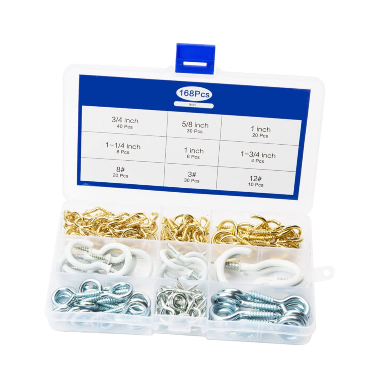 MUSISALY Sheep Eye Socket Ring Set Hooks Threaded Hook DIY Jewelry Home Decor Easy Install