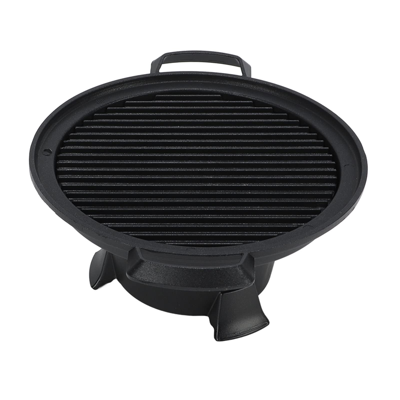 Barbecue a Carbonella, Griglia Hibachi in Alluminio per 1 o 2 Persone Fornello da Campeggio con Teglia Antiaderente Griglia per Barbecue Rotonda in Carbonio per Picnic/Campeggio/Barbecue