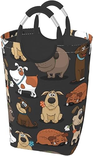 Cesto de ropa sucia grande para perro, impermeable, duradero, cesta de almacenamiento de ropa sucia, bolsa de lavado para mascotas para el hogar y