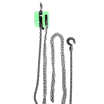 Manual Chain Block Hoist, Chain Block 4400 Lbs /2 Ton Capacity for Garages Construction for Workshop Garage, Factories