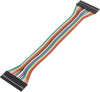 Aexit 16P Jumper Cables & Interconnects Wires Double Female Head Cables Pi Pic Breadboard for Cables 21cm Long