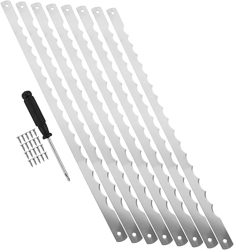 PRETYZOOM Bread Bow Knife Replacement Blades Serrated for Sourdough Loaf Cake Stainless Steel
