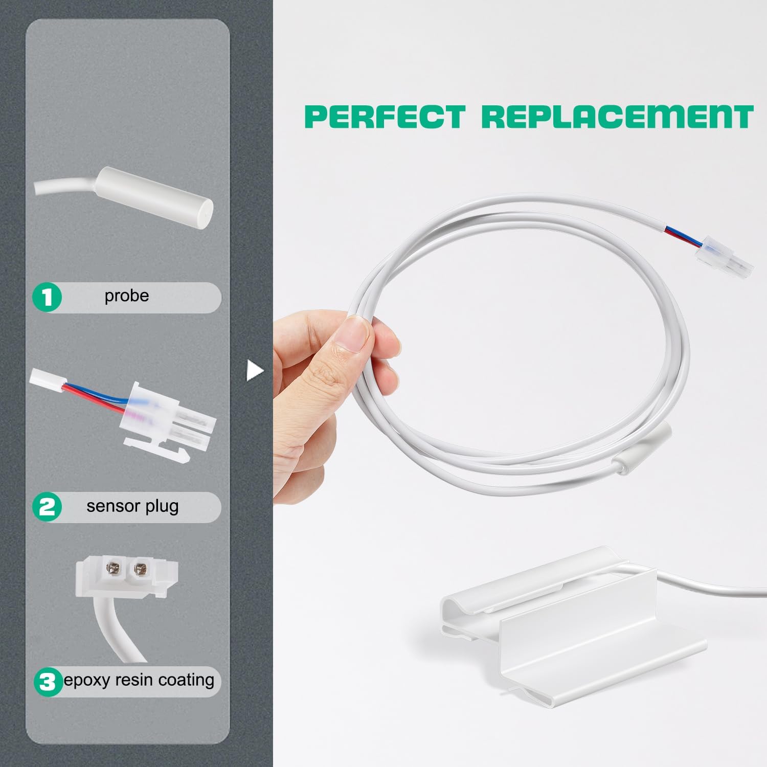 Thermistor Kit - RV Refrigerator Sensor Replacement for Dometic RM2551 RM2351 RM2554 RM2607 RM2611 & Other Dometic RM,S,NDR & DM Series Models Replaces 3851210025 3851059042 2931863035