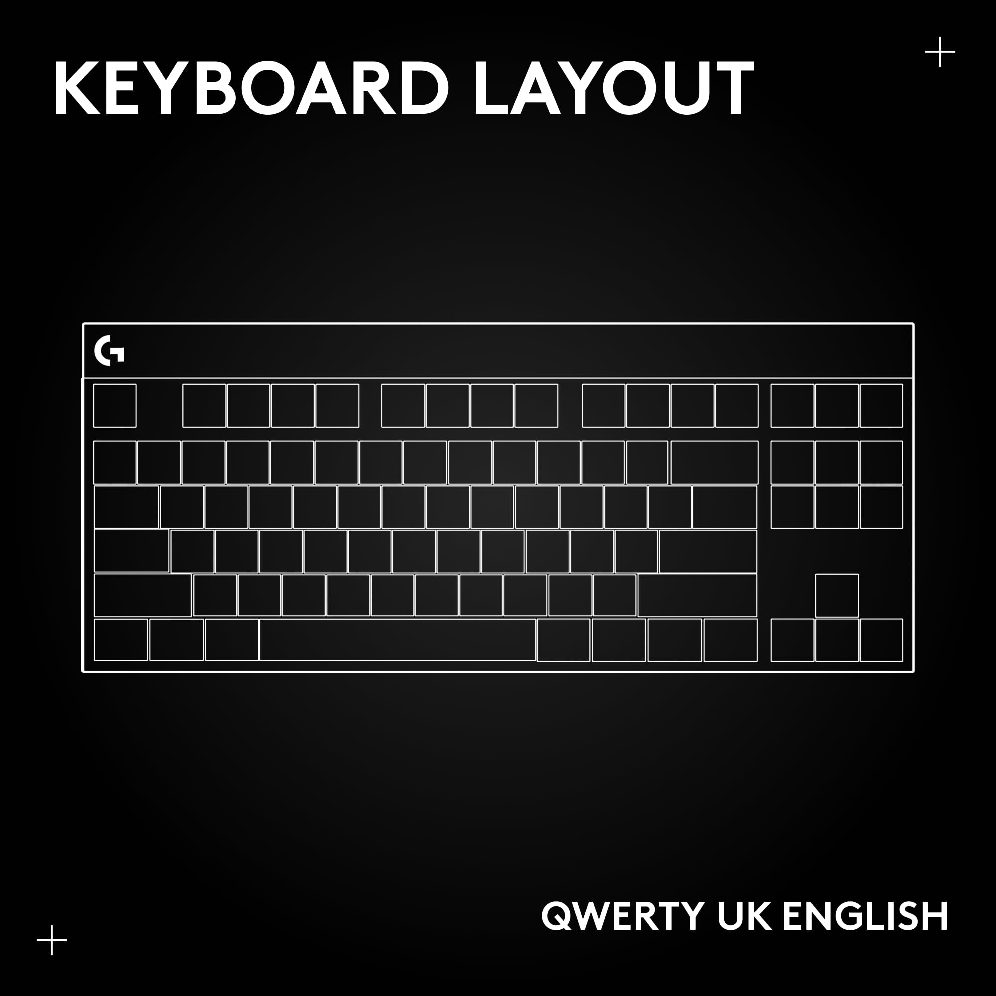 Logitech G PRO Teclado mecánico para gaming | Disposición QWERTY Inglés Reino Unido - Negro