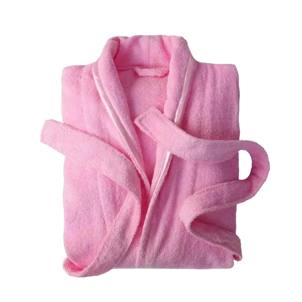 TIANQIHAO Women'S Cotton Terry Bathrobe Solid Towel Kimono Sleepwear Thicken Bridesmaid Robes,9-Large