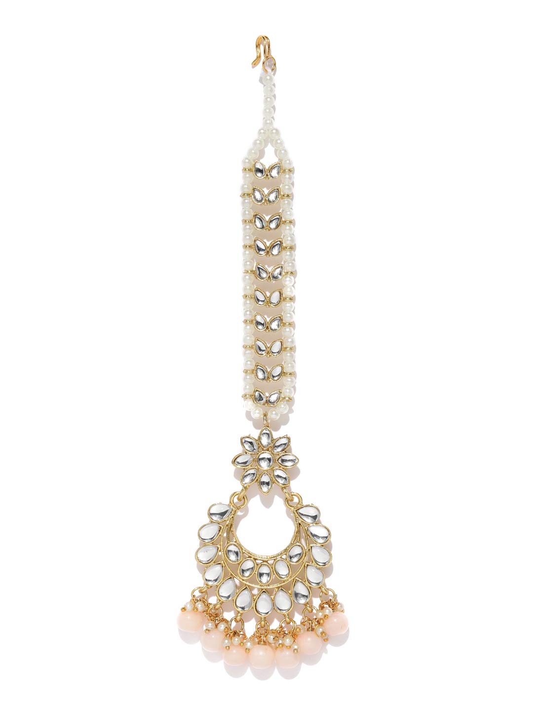 Zaveri Pearls Gold Tone Dazzling Kundan & Beads Maangtikka for Women-ZPFK9407 (B084JKKP9C) Amazon Price History, Amazon Price Tracker