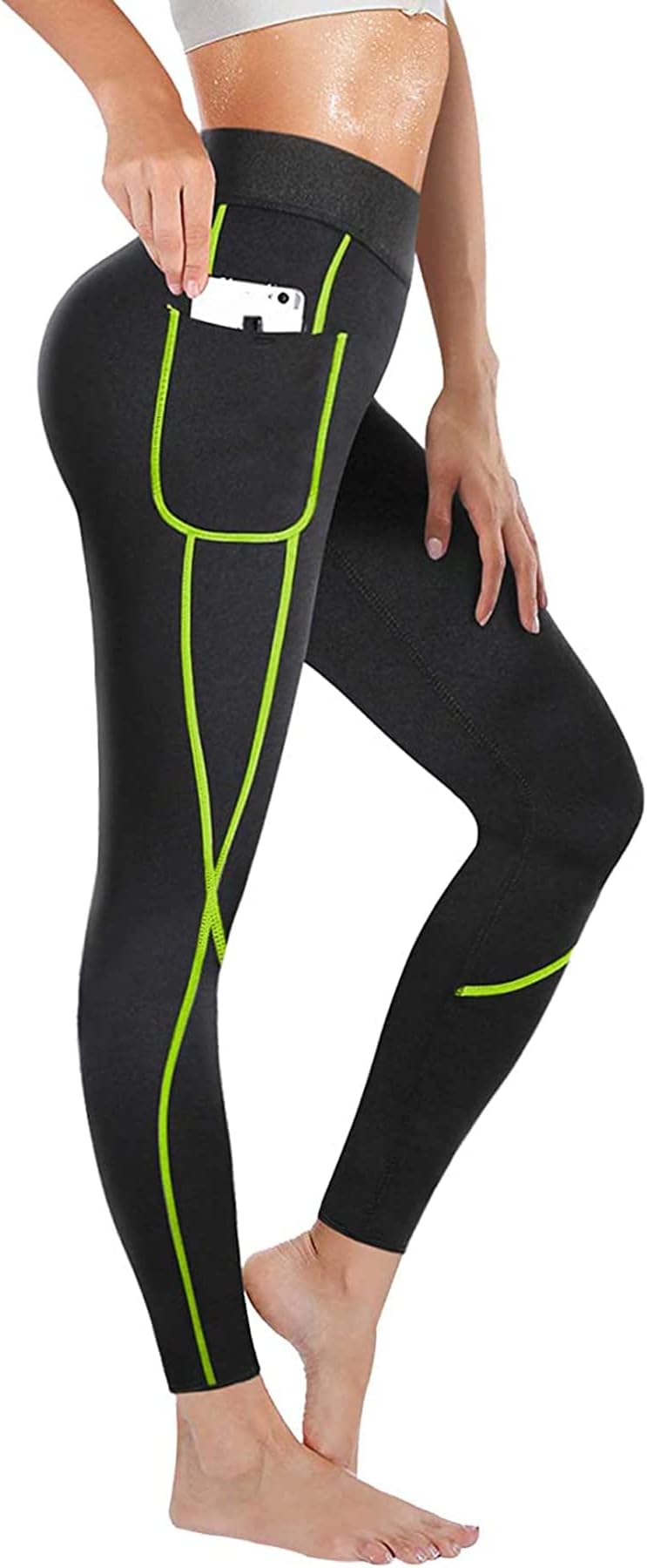 Sauna Sweat Pants for Women Neoprene Sauna Leggings Yoga Hot Workout Pants