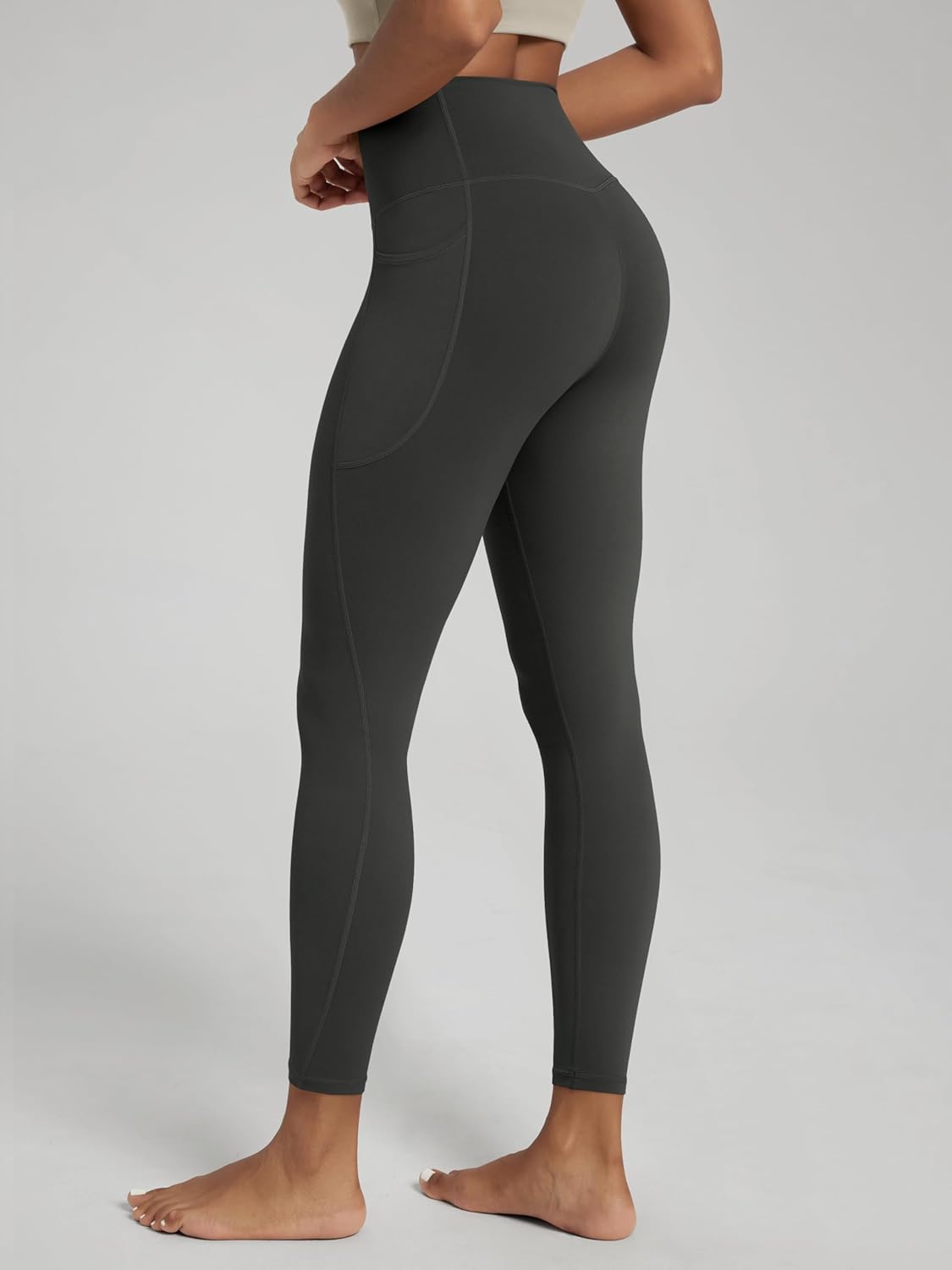 ODODOS Buttery Soft Cross Waist Leggings with Pockets for Women, ODCLOUD 25" / 28" Crossover Lounge Yoga Pants - Image 5