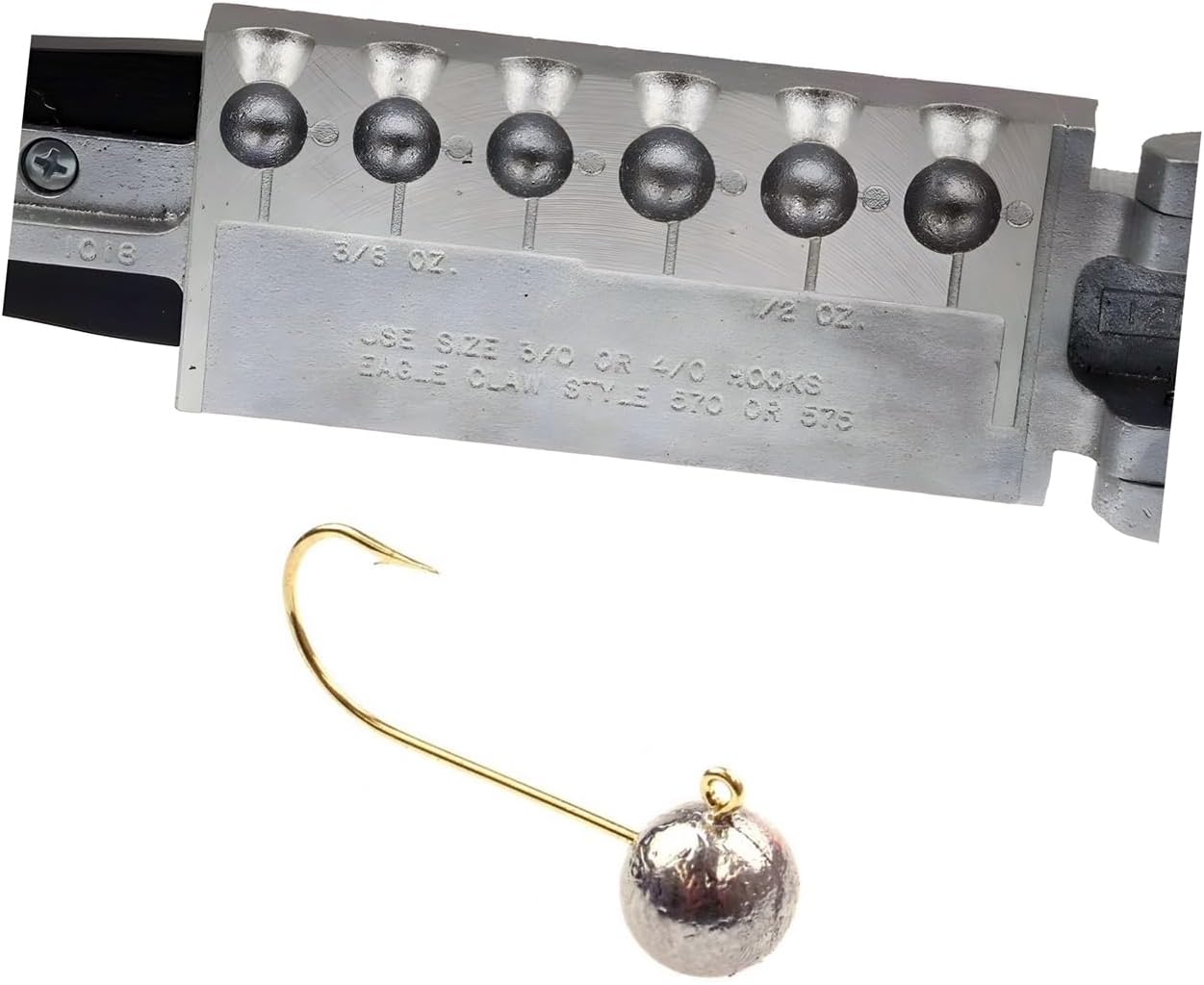 Do It Mold Weedless Round Jig Size Jig 3/8, 1/2 oz Do it Mold (1018) JNR-6-3812 Cavities 6 Total