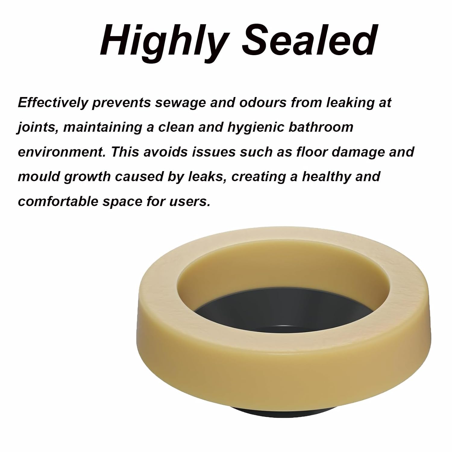 Universal Toilet Wax Ring Kit for Standard 3" & 4" Drain Pipes