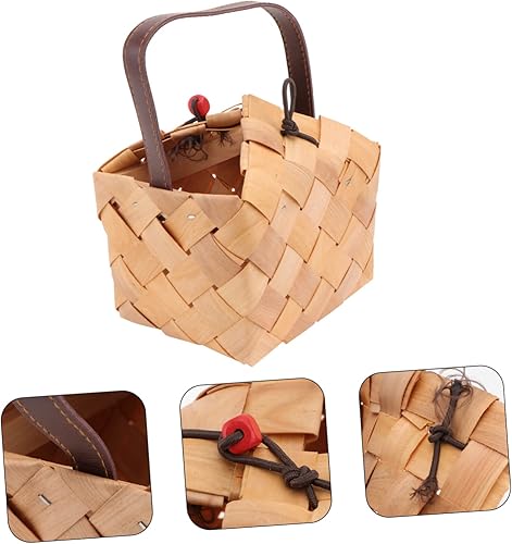 Miniatura 6 de jojofuny Cesta de la compra, cesta de embalaje de regalo, cesta de picnic, cesta de embalaje, cesta de embalaje, contenedor de ornamento, cesta de