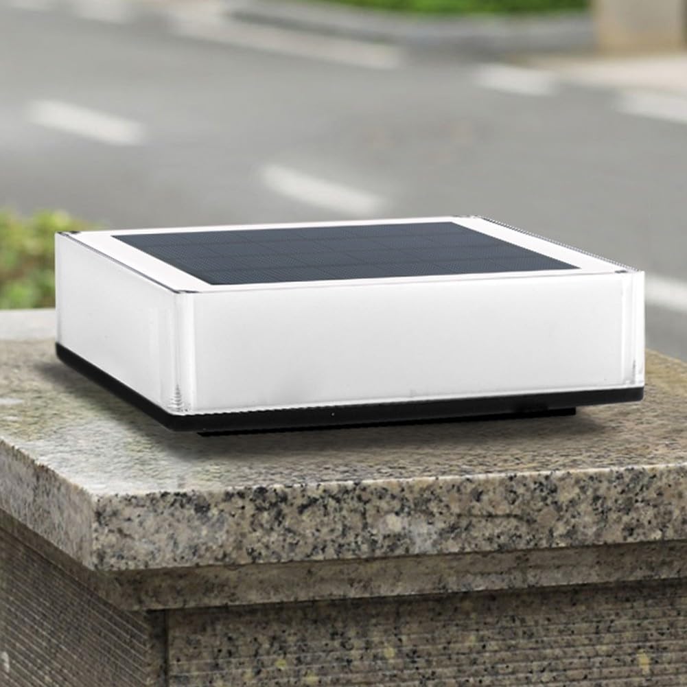 Solar LED Pfostenleuchten Outdoor Garten IP68 Wasserdicht Quadratische Landschaft Pfosten Kappe Lampe für Garten Terrasse Zaun Deck Holzpfosten