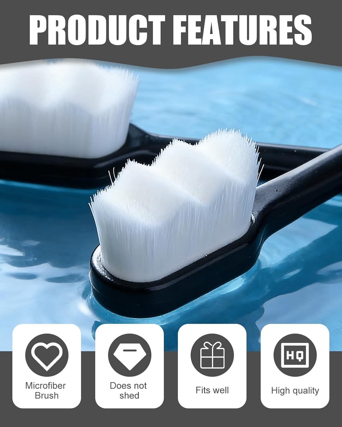 5-Piece Jewelry Cleaning Kit, Jewelry Cleaning Brush and Jewelry Cleaning Cloth, 3 Cleaning Brushes, 2 Double Sided Velvet Polishing Cloths for Gold Silver Platinum Diamonds Gemstones