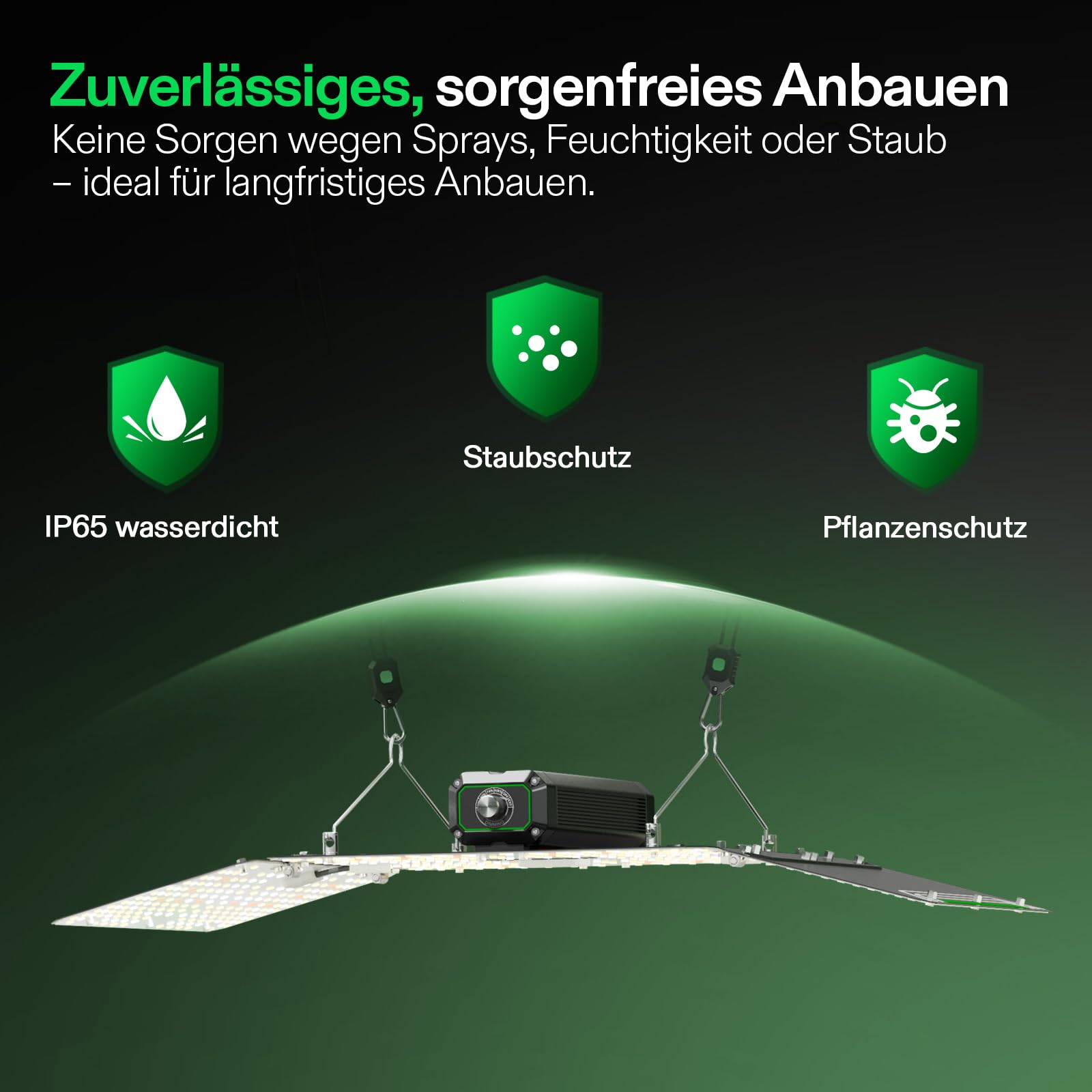 VIVOSUN LumaLight 200W LED Pflanzenlampe, Vollspektrum Grow Lampe mit hoher PPFD, dimmbares Grow Light für Zimmerpflanzen, Anzucht, Gemüse & Blüte, ideal für Growzelte 120x60 cm