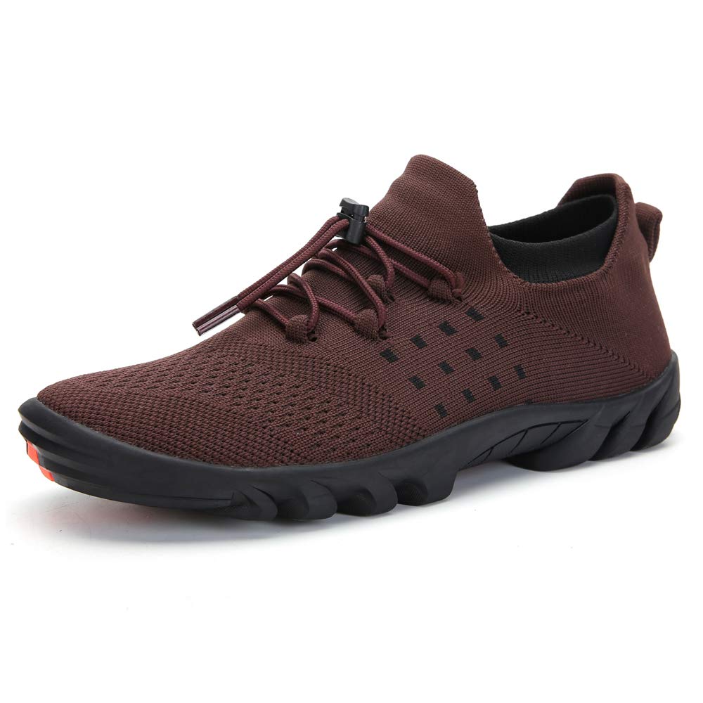 Mens Womens Walking Shoes Lightweight Breathable Slip-on Jogging Sock Sneakers Trail Runners