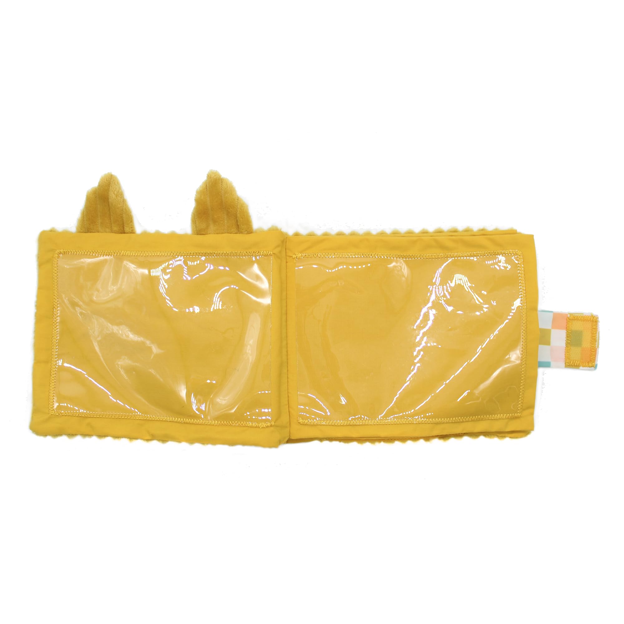 Les Déglingos - Fotoalbum Baby Cyranos der Fuchs – 10 Hüllen 10 x 15 cm – ideal für Krippe – Kindergarten – recycelte Füllung – Senfgelb