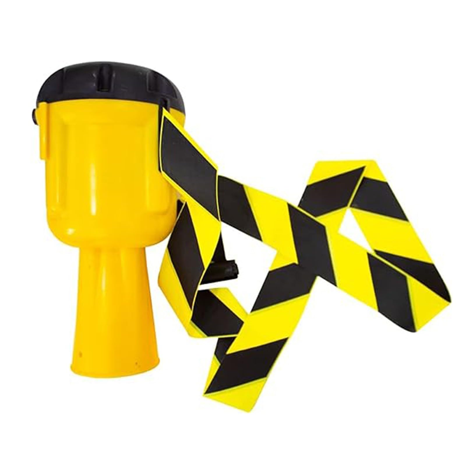 GTHTUHFD Yellow Cone Belt Barrier - Mountable Emergency Warning Belt For Traffic Cones With Chevron Design,10m/32.8ft