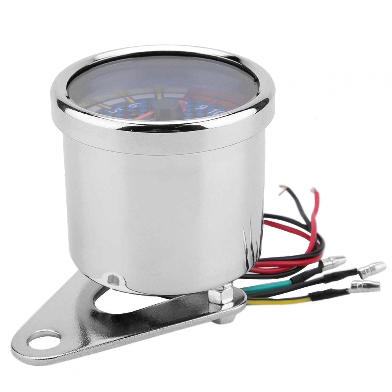 Tacómetro, tacómetro electrónico, DC 12V, motocicleta universal, pantalla LED, tacómetro, medidor de tacómetro electrónico, 16000 rpm