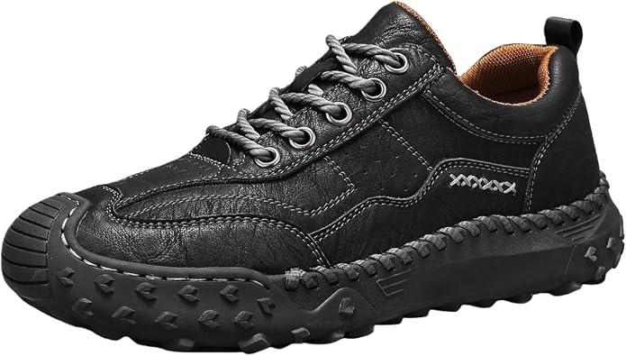 Mens Orthopedic Comfortable Slip On Classic Faux Leather Anti Slip Shoes Handmade Stitching Lace Up Loafers Plantar Fasciitis Sneakers Walking Driving Business Shoes Vintage Flats